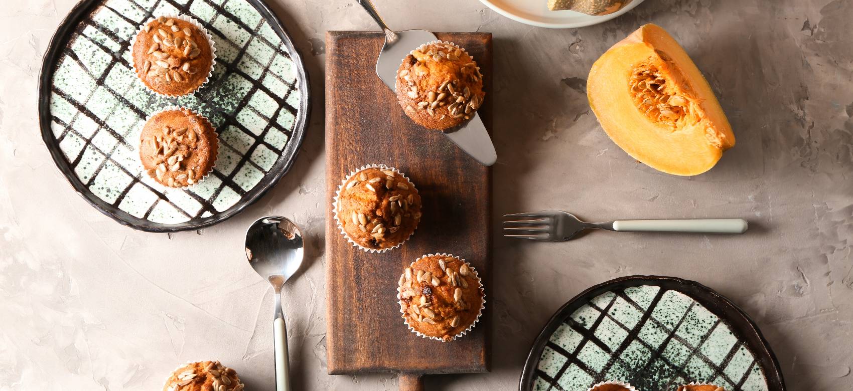 Muffins de Abóbora Muffins de Abóbora